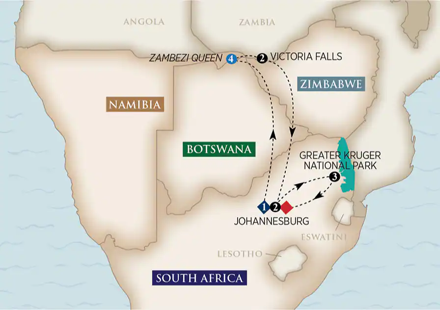 13 Day AmaWaterways River Cruise from Johannesburg to Johannesburg 2027 - 