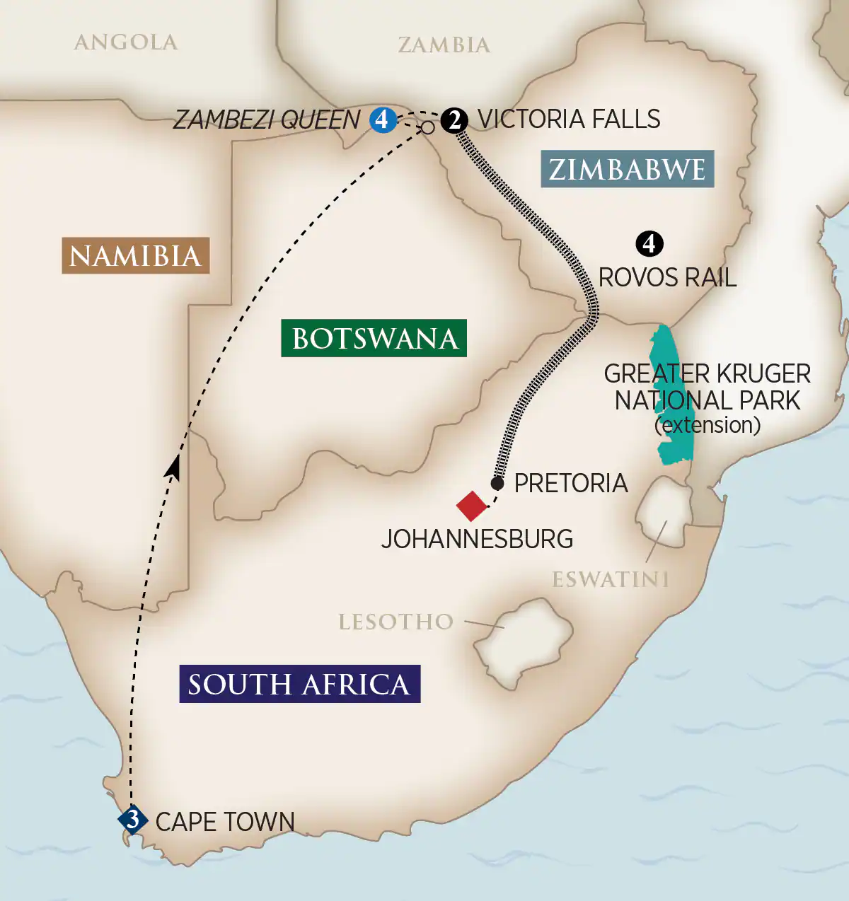 14 Day AmaWaterways River Cruise from Cape Town to Johannesburg 2025 - 