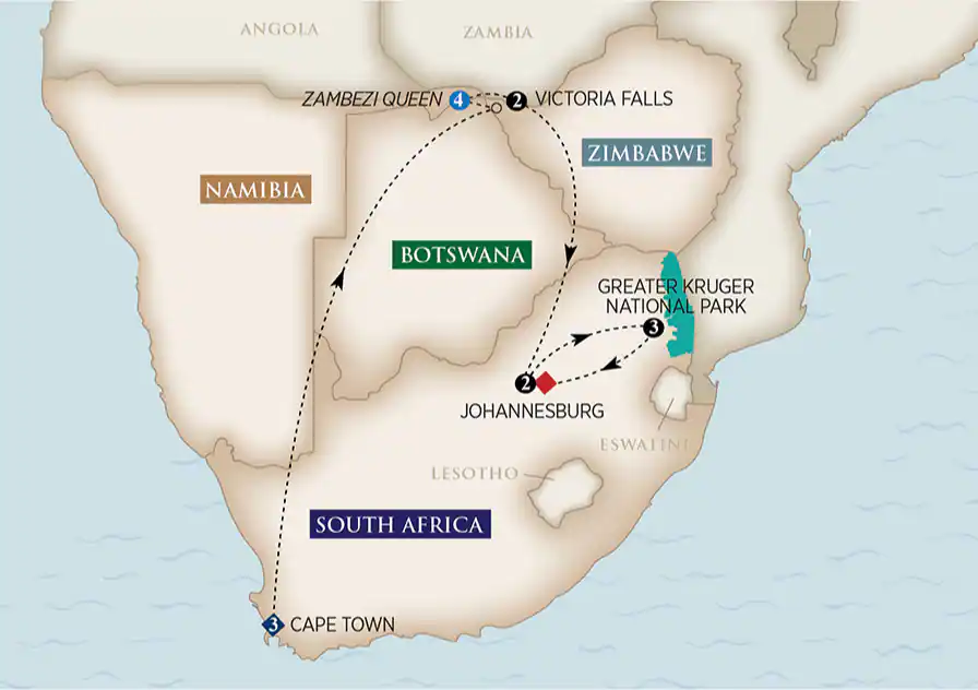 15 Day AmaWaterways River Cruise from Cape Town to Johannesburg 2027 - 