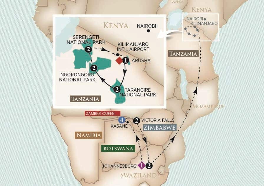 17 Day AmaWaterways River Cruise from Johannesburg to Arusha 2025 - 