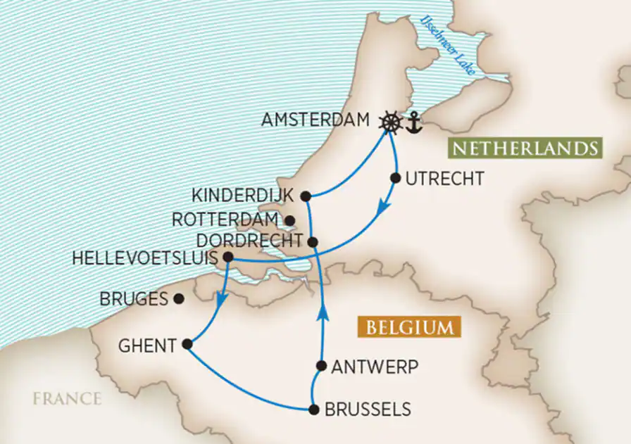 8 Day AmaWaterways River Cruise from Amsterdam to Amsterdam 2025 - 