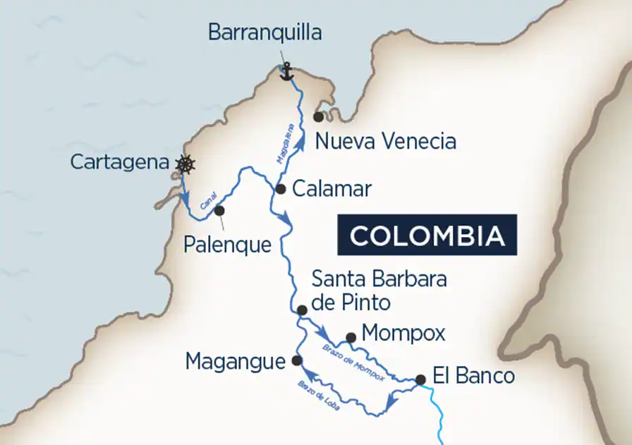 8 Day AmaWaterways River Cruise from Cartagena to Barranquilla 2025 - 