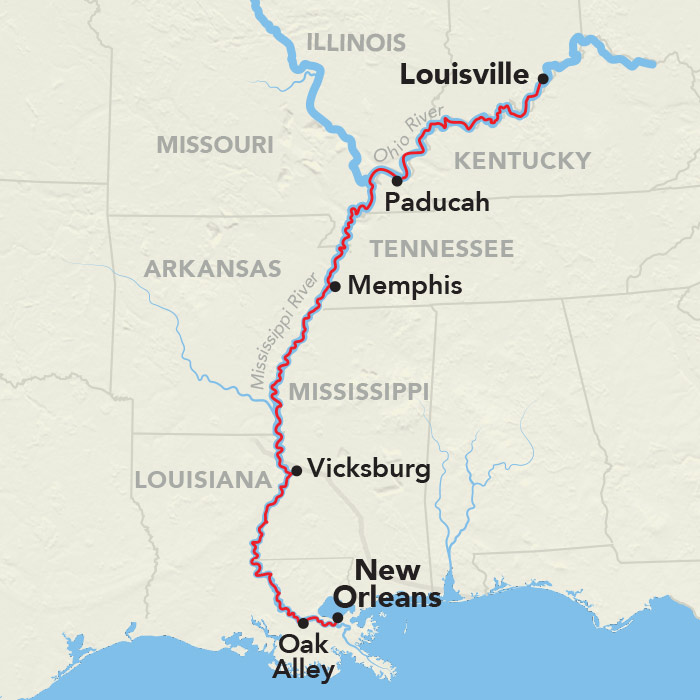 12 Day American Cruise Lines River Cruise from Nashville to New Orleans 2028 - 