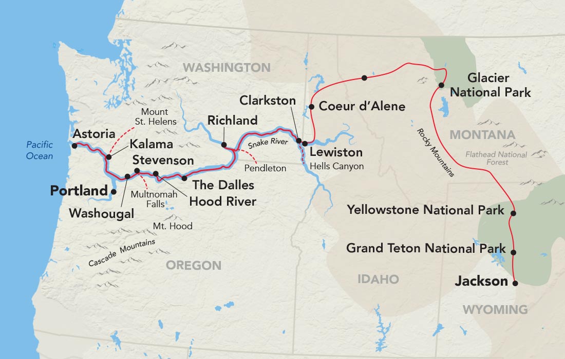 16 Day American Cruise Lines River Cruise from Jackson to Hayden Island 2028 - 