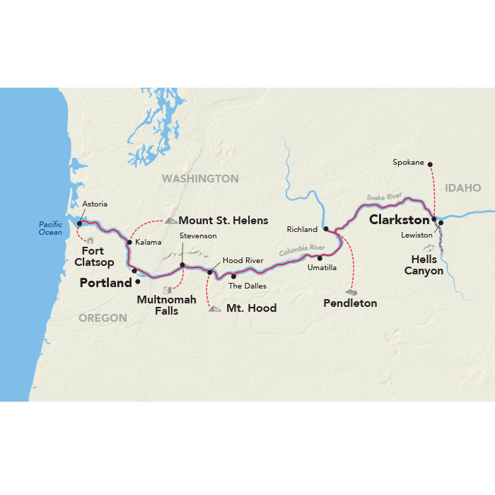 8 Day American Cruise Lines River Cruise from Clarkston to Hayden Island 2026 - 