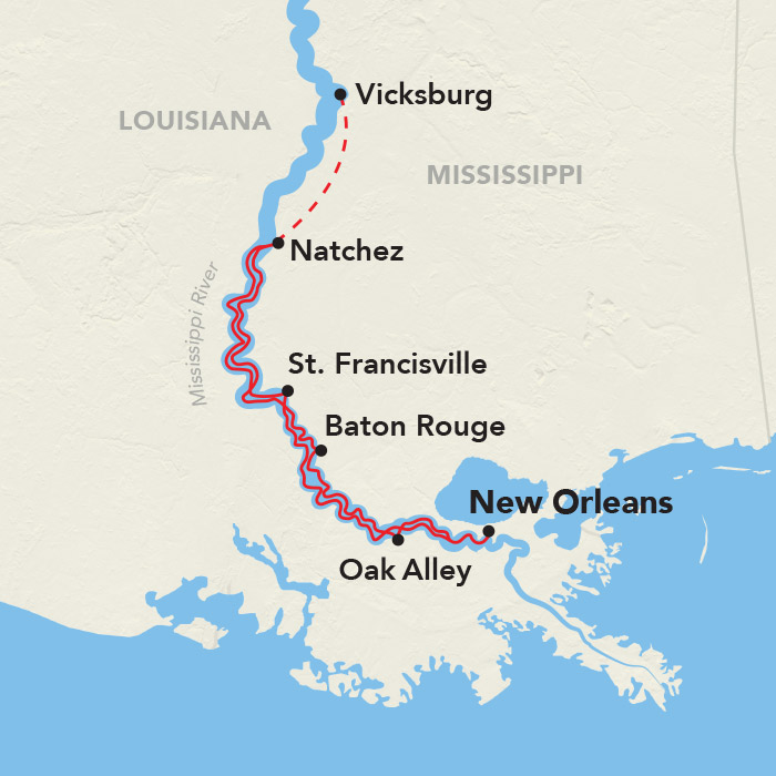 8 Day American Cruise Lines River Cruise from New Orleans to New Orleans 2027 - 