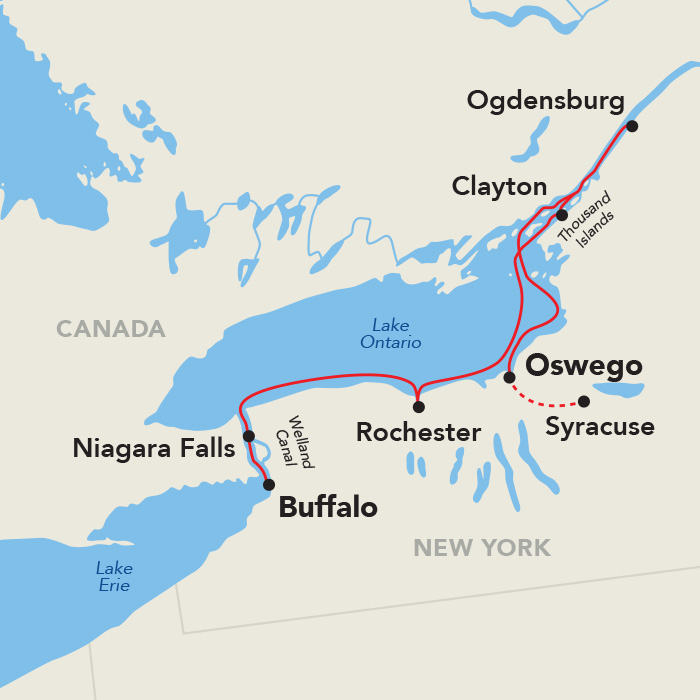 9 Day American Cruise Lines River Cruise from Syracuse to Buffalo 2026 - 
