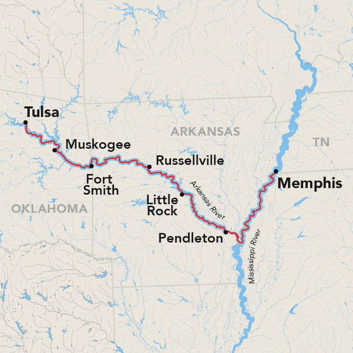 9 Day American Cruise Lines River Cruise from Tulsa to Memphis 2026 - 