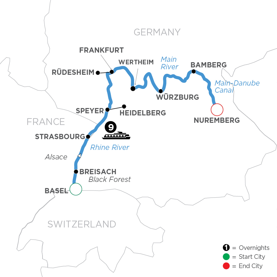 10 Day Avalon Waterways River Cruise from Basel to Nuremberg 2027 - WMN