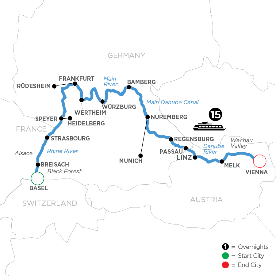 16 Day Avalon Waterways River Cruise from Basel to Vienna 2027 - WMV