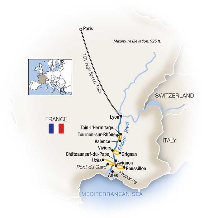 10 Day Tauck River Cruise from Paris to Lyon 2025 - 