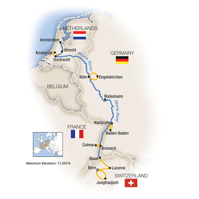 10 Day Tauck River Cruise from Zurich to Amsterdam 2026 - 