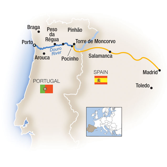 11 Day Tauck River Cruise from Porto to Madrid 2027 - 