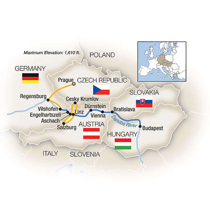 12 Day Tauck River Cruise from Budapest to Prague 2025 - 