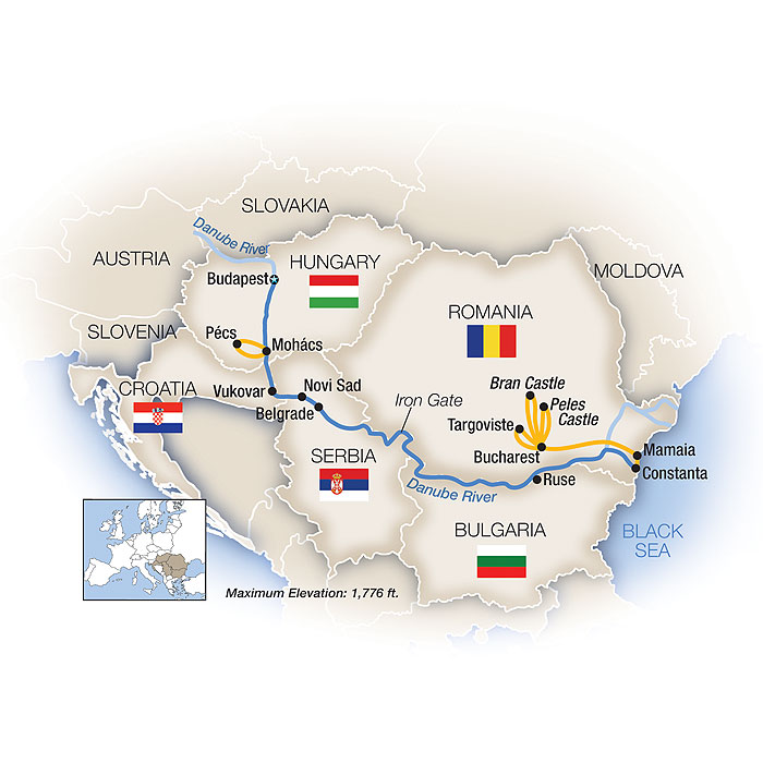 13 Day Tauck River Cruise from Budapest to Bucharest 2027 - 