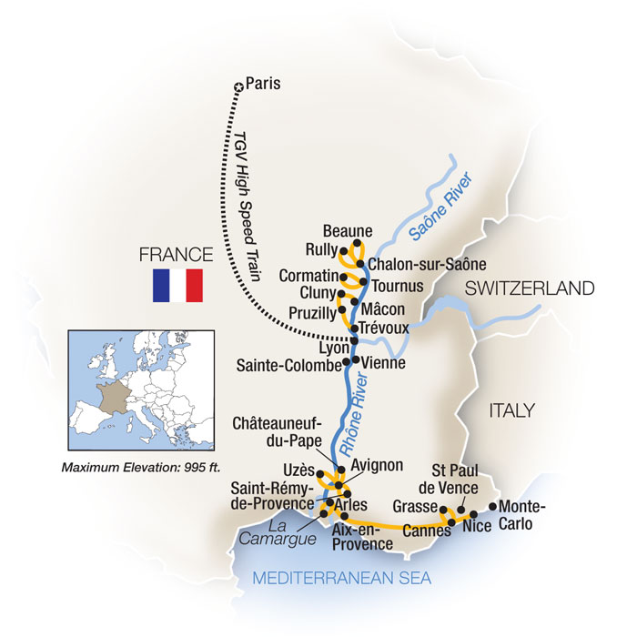 14 Day Tauck River Cruise from Paris to Nice 2025 - 