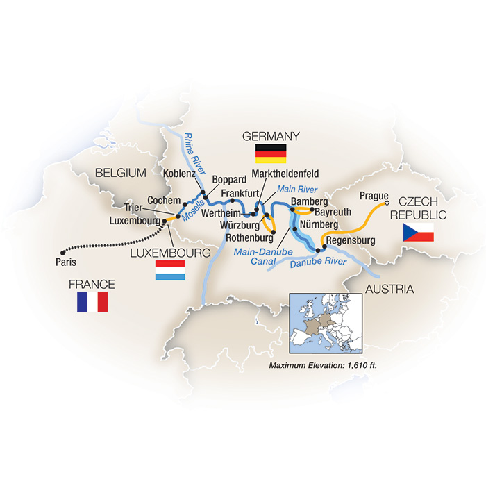 14 Day Tauck River Cruise from Prague to Paris 2027 - 