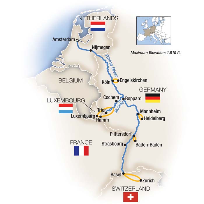 15 Day Tauck River Cruise from Amsterdam to Basel 2027 - 