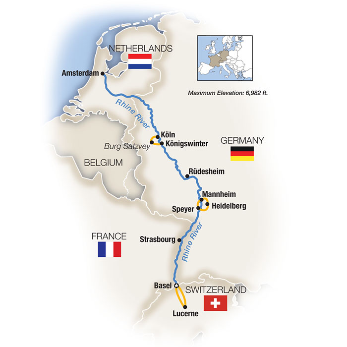 8 Day Tauck River Cruise from Basel to Amsterdam 2026 - 