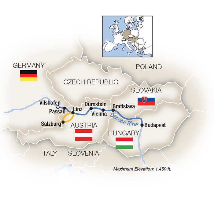 8 Day Tauck River Cruise from Budapest to Munich 2025 - 