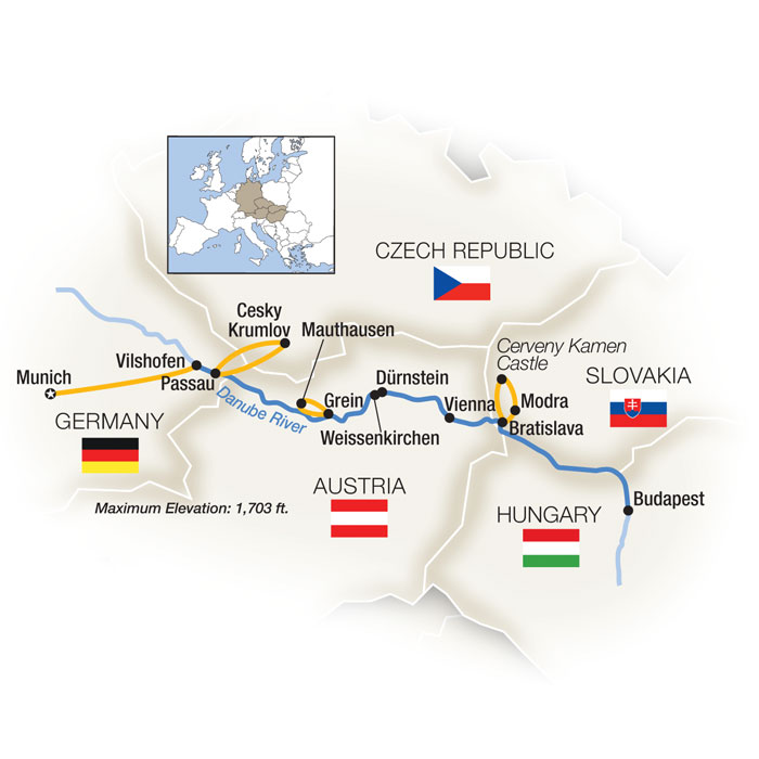 8 Day Tauck River Cruise from Munich to Budapest 2025 - 