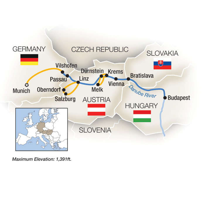 8 Day Tauck River Cruise from Munich to Budapest 2027 - 