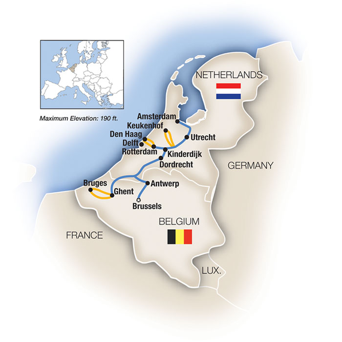 9 Day Tauck River Cruise from Brussels to Amsterdam 2026 - 