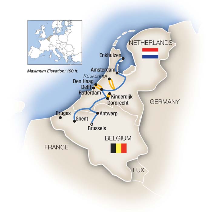 9 Day Tauck River Cruise from Brussels to Amsterdam 2027 - 