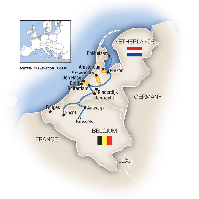 9 Day Tauck River Cruise from Brussels to Amsterdam 2027 - 