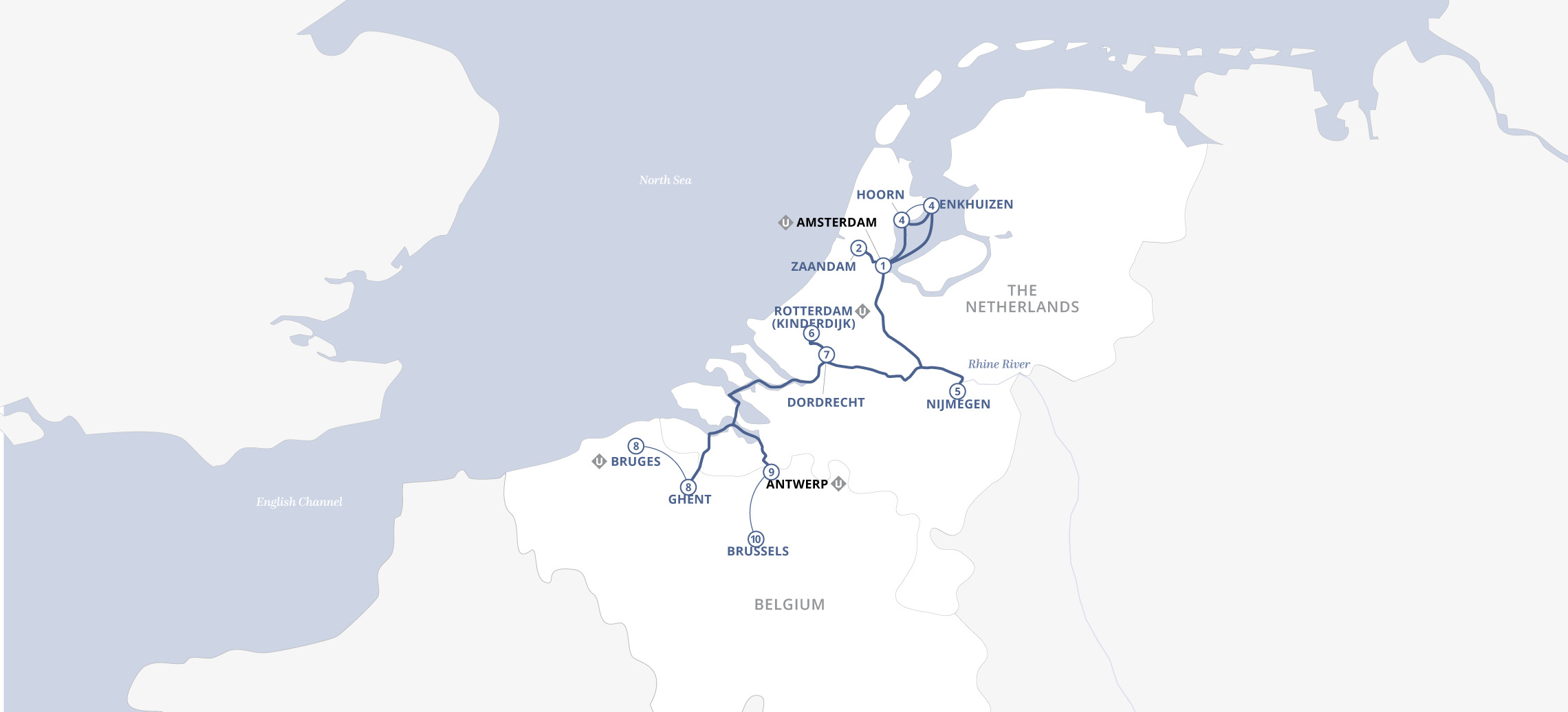 10 Day Uniworld River Cruise from Amsterdam to Antwerp 2027 - 