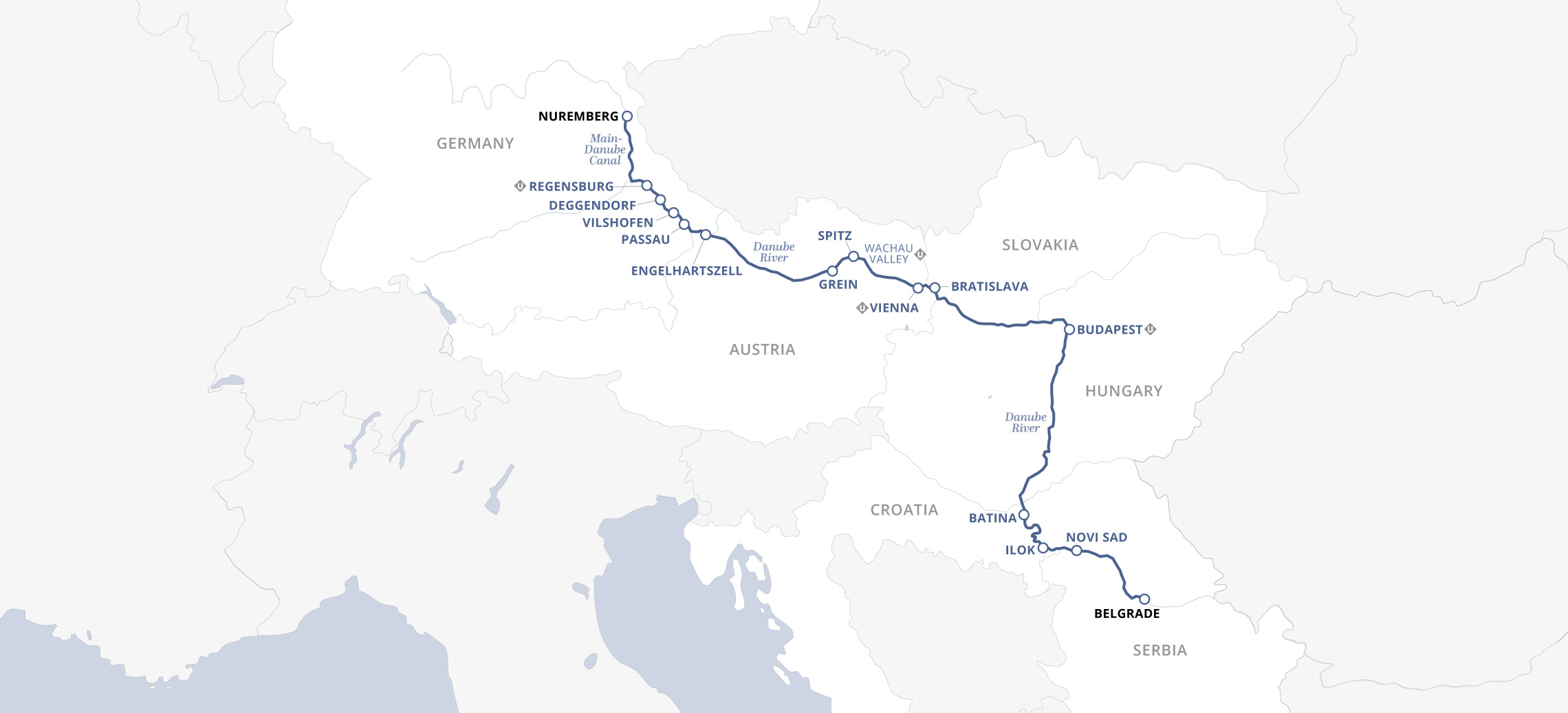 15 Day Uniworld River Cruise from Belgrade to Nuremberg 2027 - 