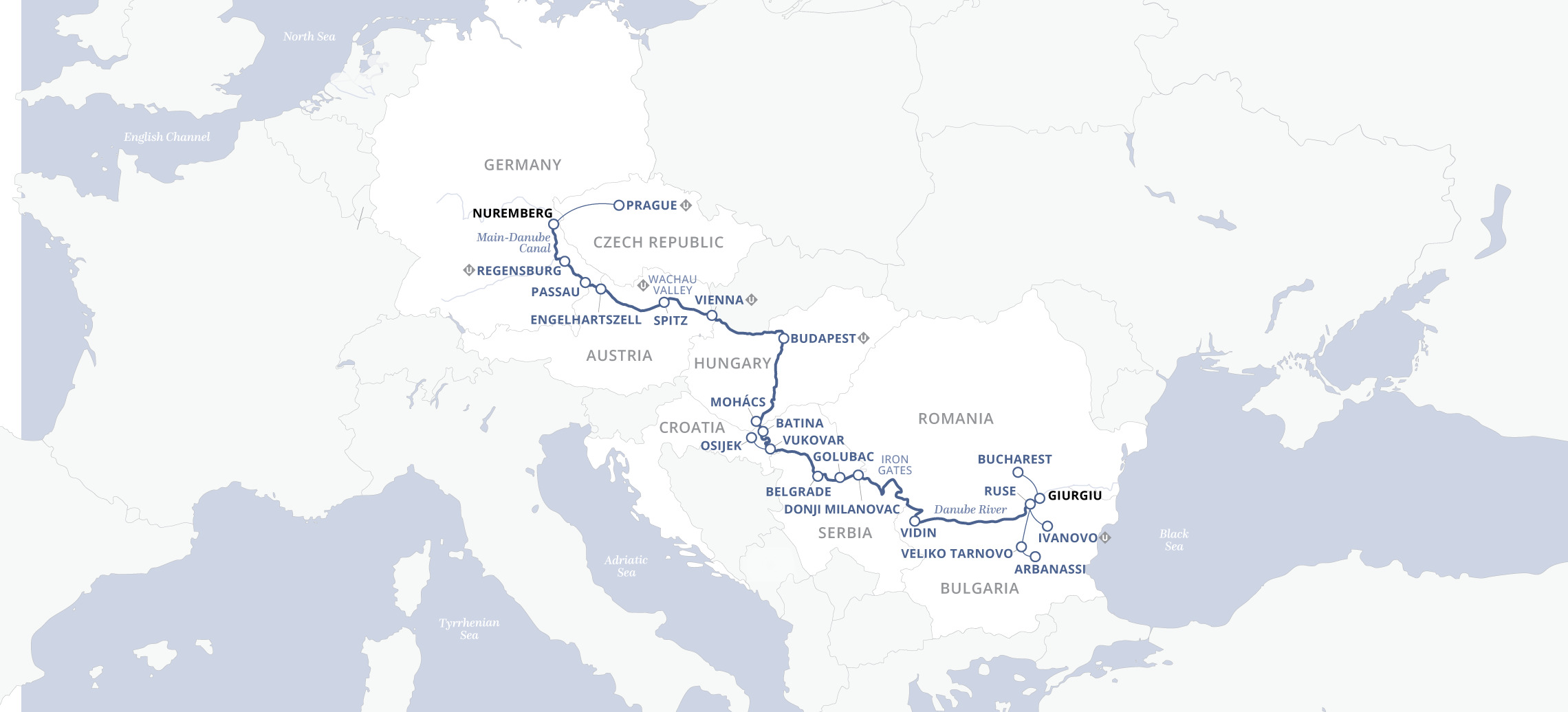 19 Day Uniworld River Cruise from Prague to Bucharest 2025 - 