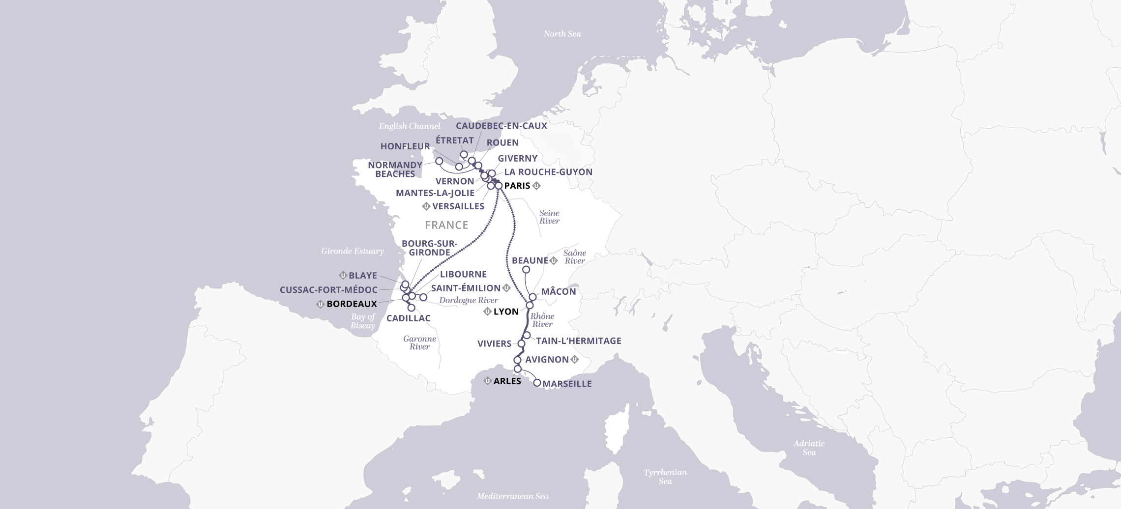 22 Day Uniworld River Cruise from Bordeaux to Arles 2025 - 
