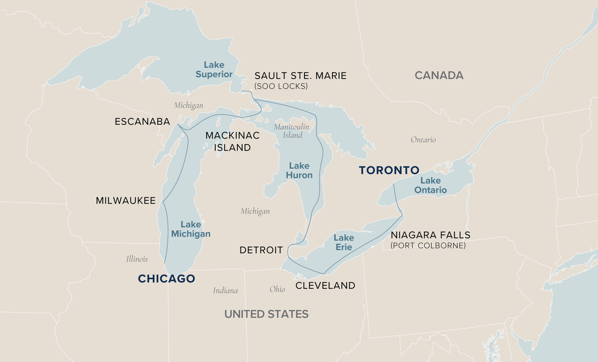 11 Day Victory Cruise Lines River Cruise from Milwaukee to Toronto 2025 - 