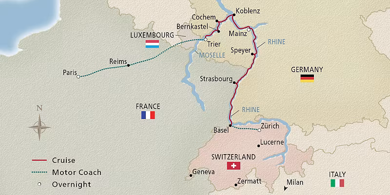 12 Day Viking River Cruise from Paris to Zurich 2028 - 