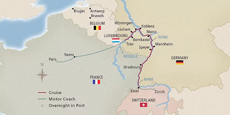 12 Day Viking River Cruise from Zurich to Paris 2028 - 