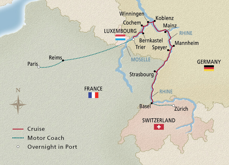 12 Day Viking River Cruise from Zurich to Paris 2025 - 