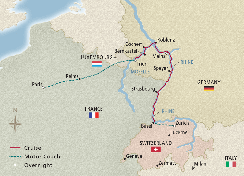 12 Day Viking River Cruise from Zurich to Paris 2025 - 