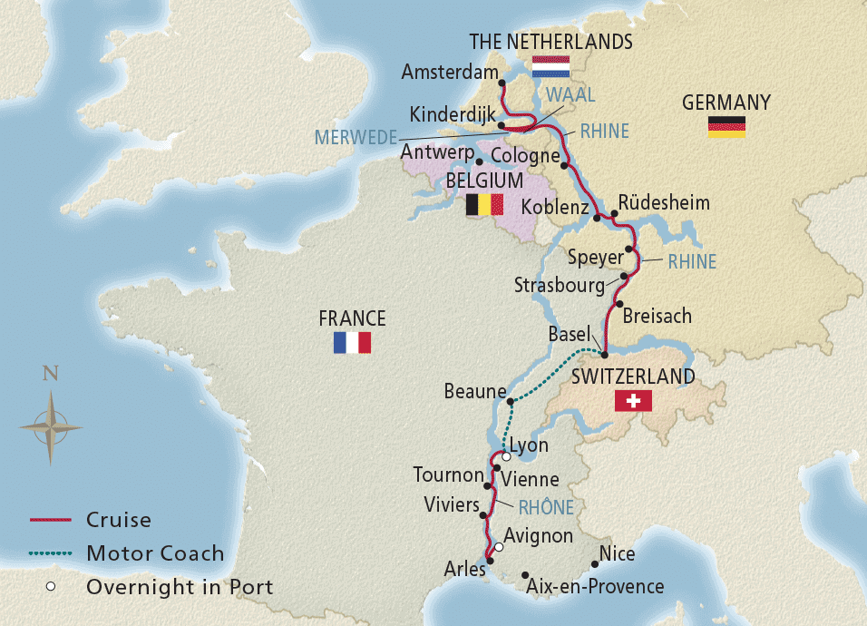 15 Day Viking River Cruise from Avignon to Amsterdam 2025 - 