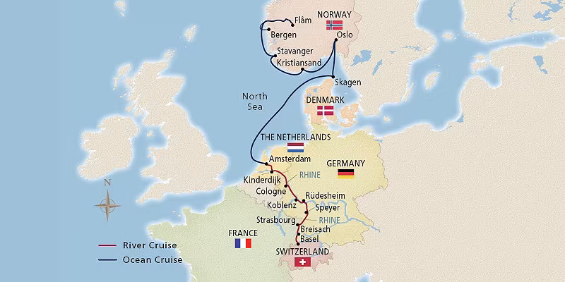 15 Day Viking River Cruise from Bergen to Basel 2027 - 