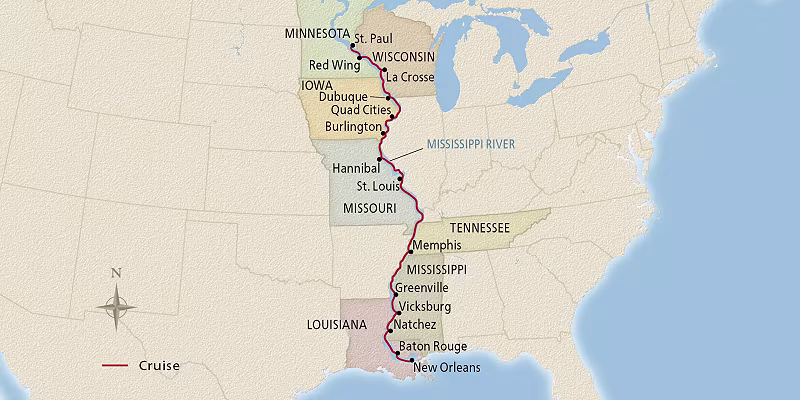 15 Day Viking River Cruise from St. Paul to New Orleans 2026 - 
