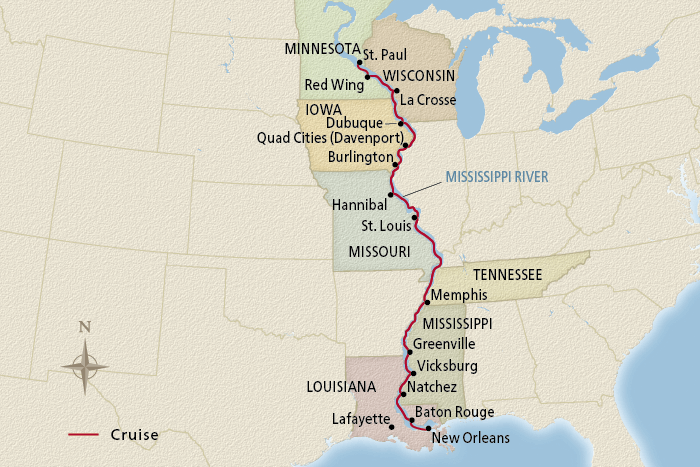15 Day Viking River Cruise from St. Paul to New Orleans 2028 - 