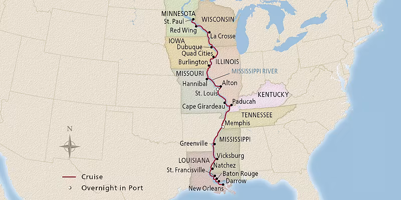 22 Day Viking River Cruise from New Orleans to St. Paul 2027 - 