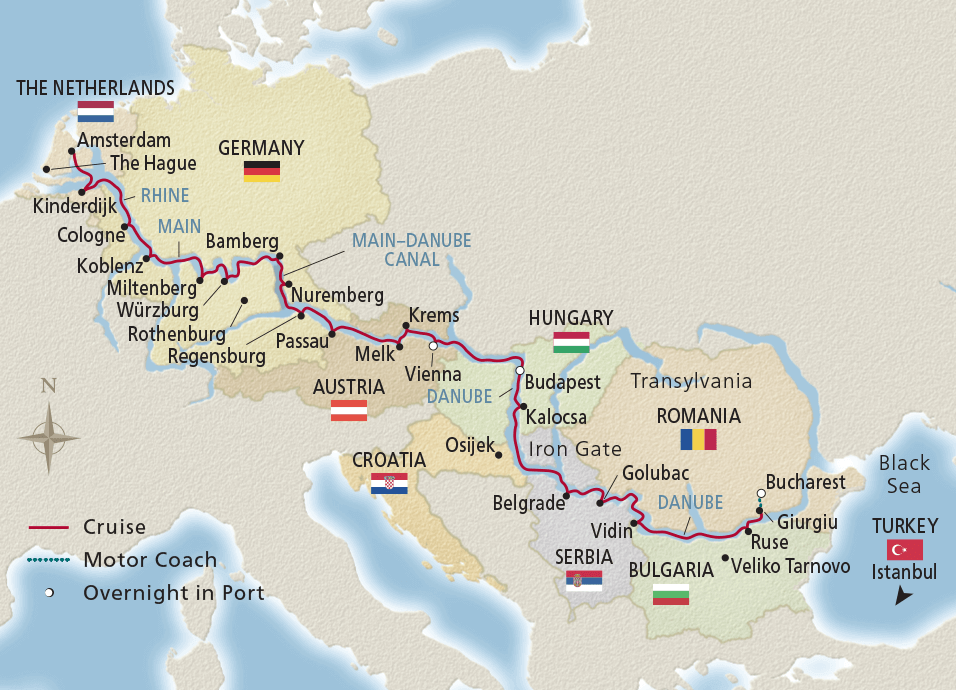 23 Day Viking River Cruise from Bucharest to Amsterdam 2025 - 