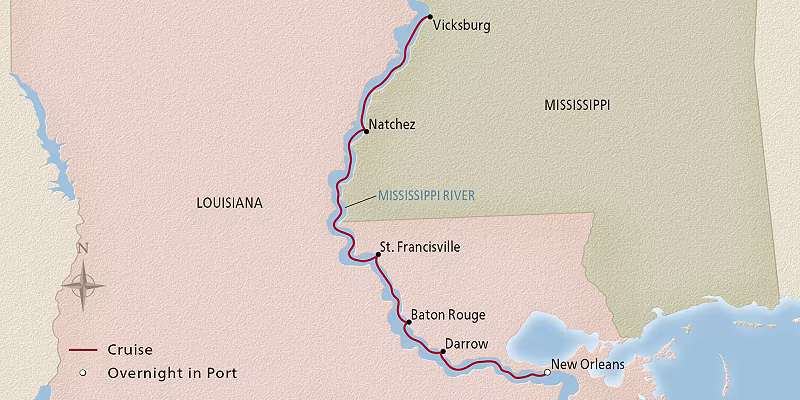 8 Day Viking River Cruise from Roundtrip New Orleans 2026 - 